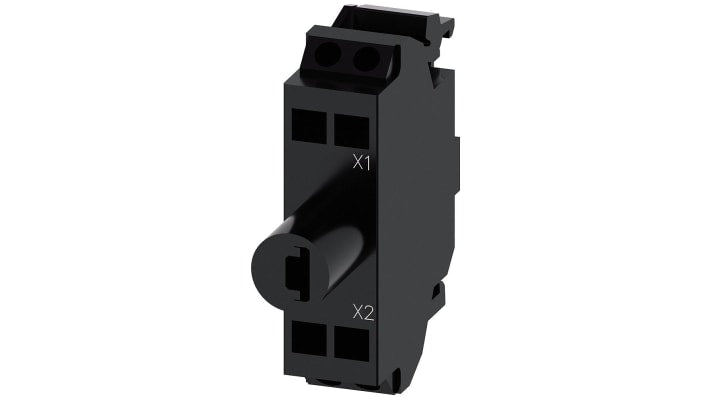 Blocco luminoso Siemens 3SU1401-2BB40-3AA0 LED verde 24V CA/CC con morsetto a molla per montaggio a pavimento.