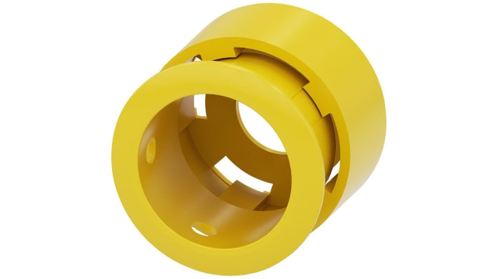 Collare protettivo Siemens per pulsante a fungo Emergency Stop, 40 mm, compatibile con SIRIUS ACT, colore giallo.