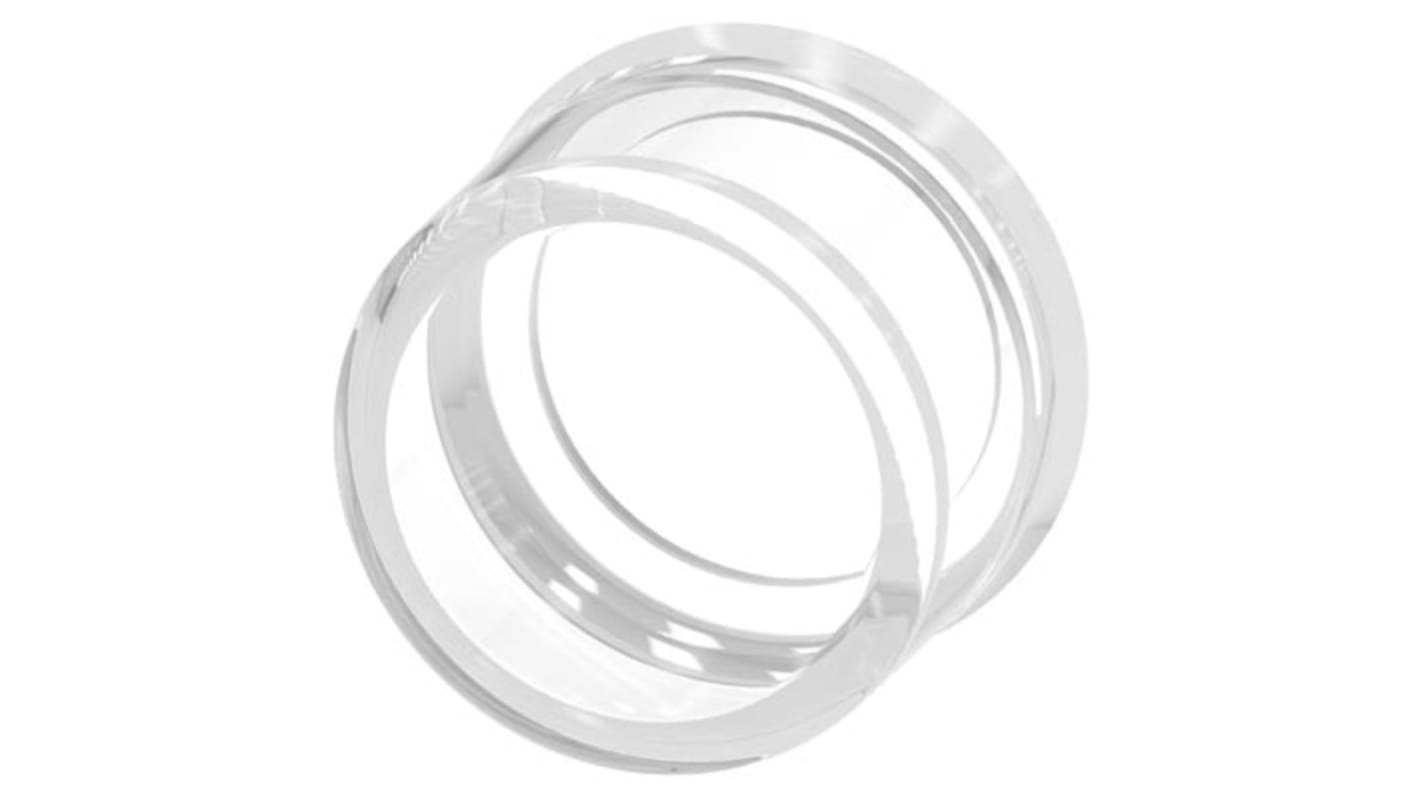 Coperchio pulsante Siemens 3SU1900-0DC70-0AA0, in silicone trasparente, per protezione di pulsanti in ambienti industriali.