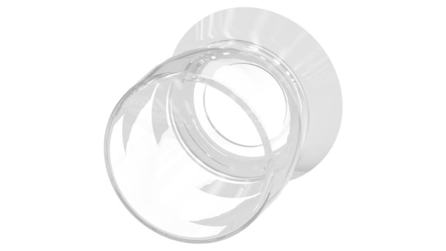 Coperchio pulsante trasparente Siemens per Emergency Stop, 40 mm, in silicone, compatibile con modelli specifici.