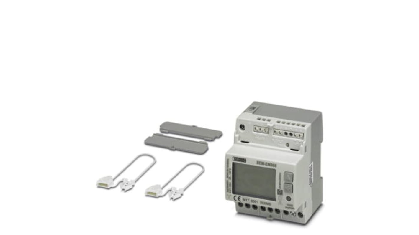 Contatore di energia trifase Phoenix Contact 2908578, misurazione diretta fino a 500V, interfaccia RS-485, grado di protezione IP 51.