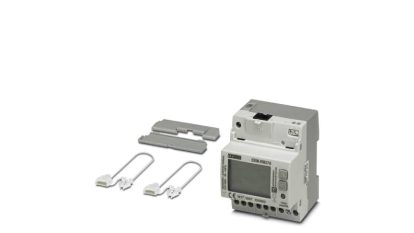 Contatore di energia trifase Phoenix Contact 2908581, modello EMpro, con display digitale e interfaccia Ethernet.