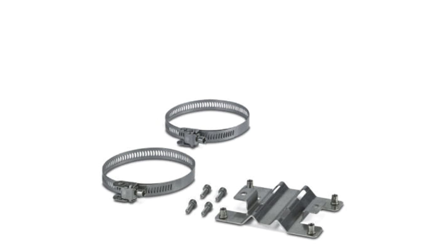 Kit di montaggio su tubo Phoenix Contact 2908783 per contenitore di campo FA MCR-EX-FDS-I-I-OLP, alimentazione ad anello di uscita.