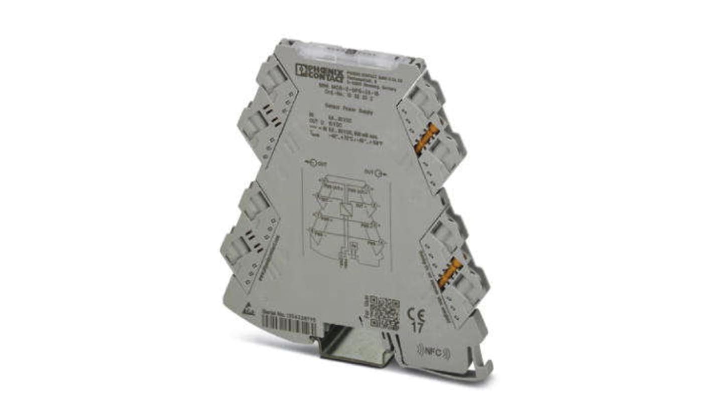 Condizionatore di segnale Phoenix Contact 1033202, ATEX, tensione di uscita 15 V cc, montaggio su guida DIN, -40 a +70 °C.