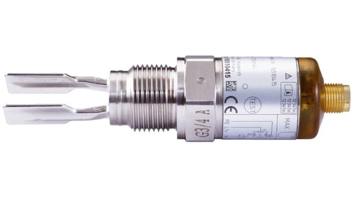 Sensore di livello a ultrasuoni Sick LFV200-XXSGBIPM, montaggio G3/4, corpo in acciaio inox, temperatura -40 a 70 °C.