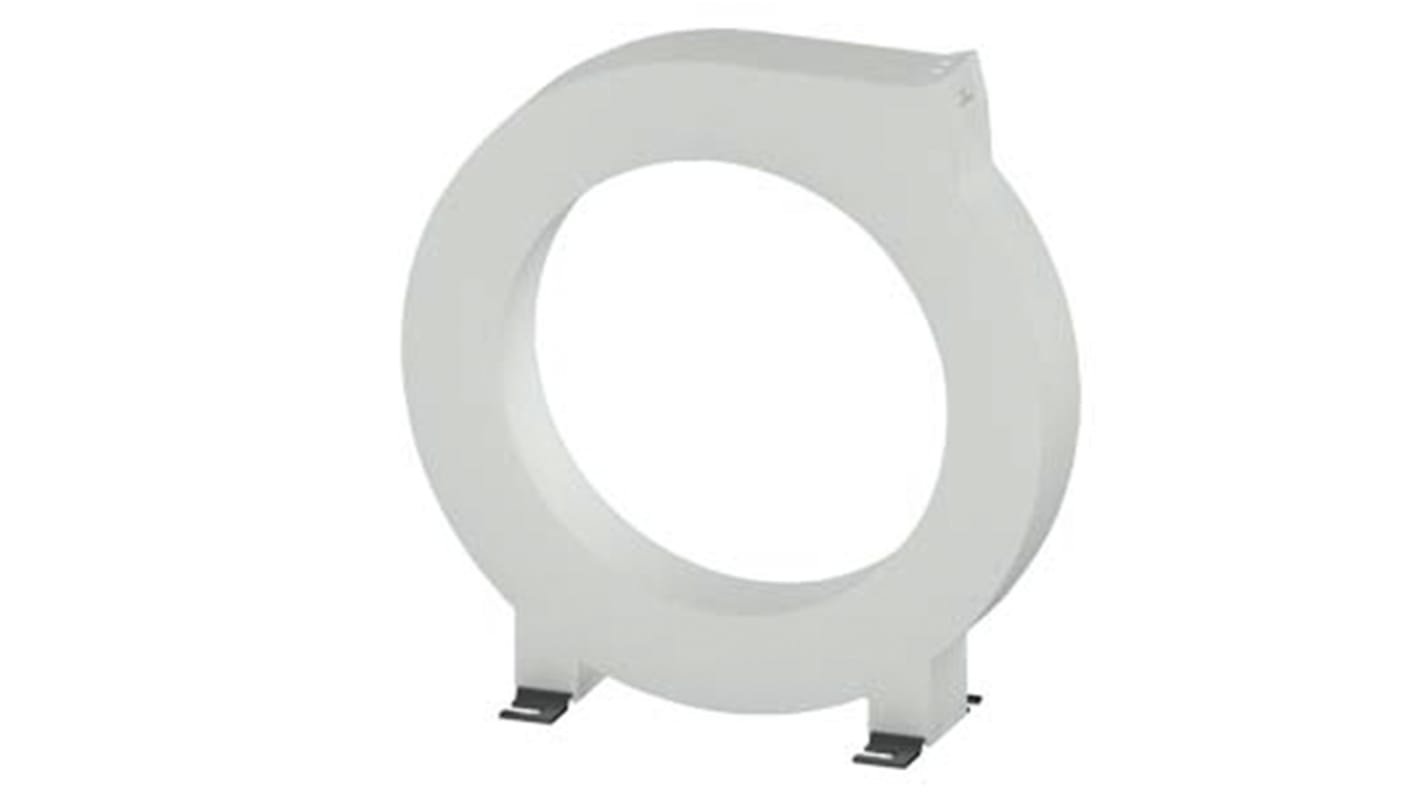 Trasformatore di corrente Siemens 3UL2306-1A, tipo toroidale, montaggio a pannello, dimensioni 201 x 207,5 x 64 mm.