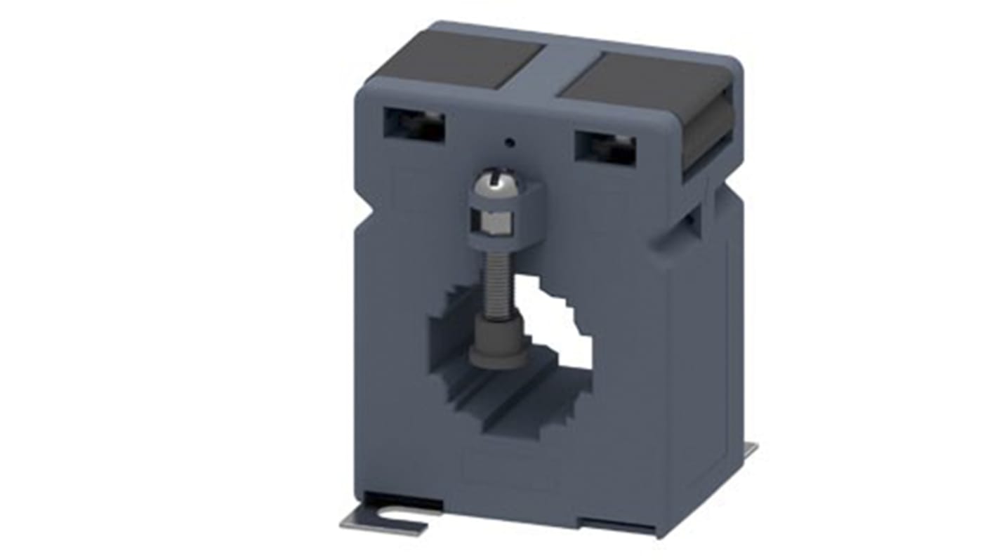 Trasformatore di corrente Siemens 4NC5224-0CE21, montaggio a pannello, 300A in ingresso, 1A in uscita, dimensioni 60,6 x 78,4 x 67,6 mm.
