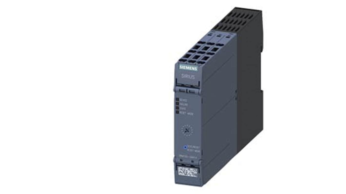 Starter Siemens 3RM1001-2AA14 per motore SIRIUS 3RM1, potenza 0,12 kW, montaggio a innesto, dimensioni 141,6x22,5x100 mm.