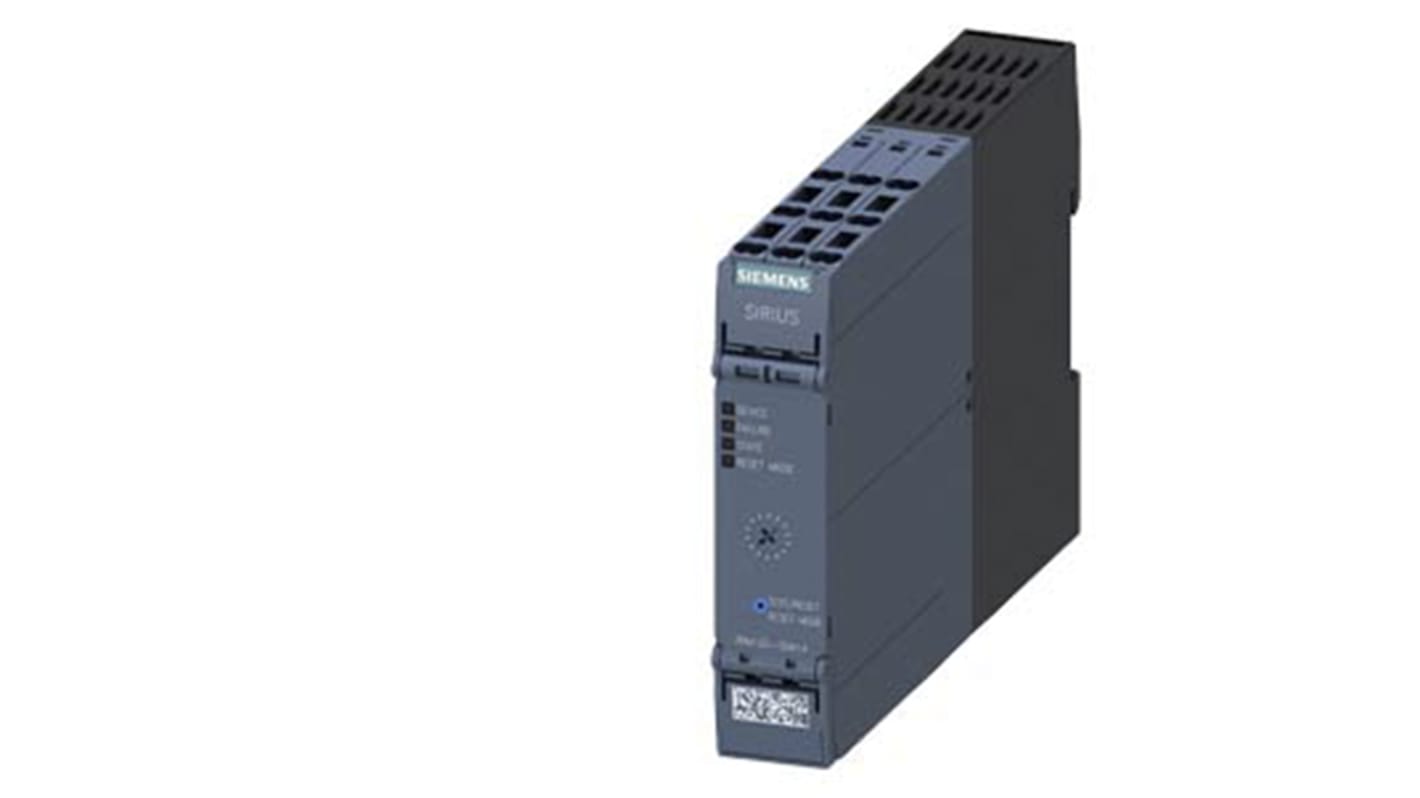 Starter Siemens 3RM1207-3AA14 per motore SIRIUS, potenza 3 kW, tensione 500 V, montaggio a innesto, dimensioni 141,6 x 22,5 x 100 mm.