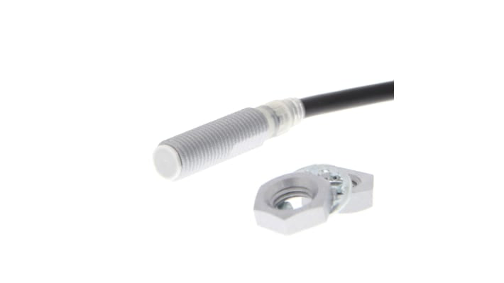 Sensore di prossimità cilindrico induttivo Omron E2EQ-X3D18-T 2M, M8 x 1, rilevamento 3 mm, IP67, alimentazione 10-30 V c.c.