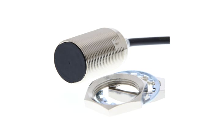 Sensore di prossimità cilindrico induttivo Omron E2E-X20D130-T 2M, M30, rilevamento 20 mm, IP67, alimentazione 10-30 V c.c.