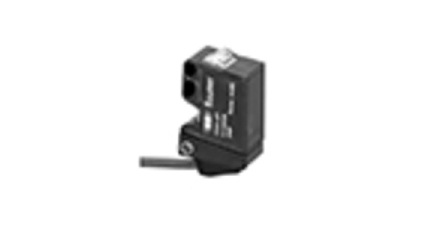 Baumer O300.SP.T-GW1J.72CU, sensore fotoelettrico rettangolare a diffusione, rilevamento 30-300 mm, montaggio su flangia, IP67.