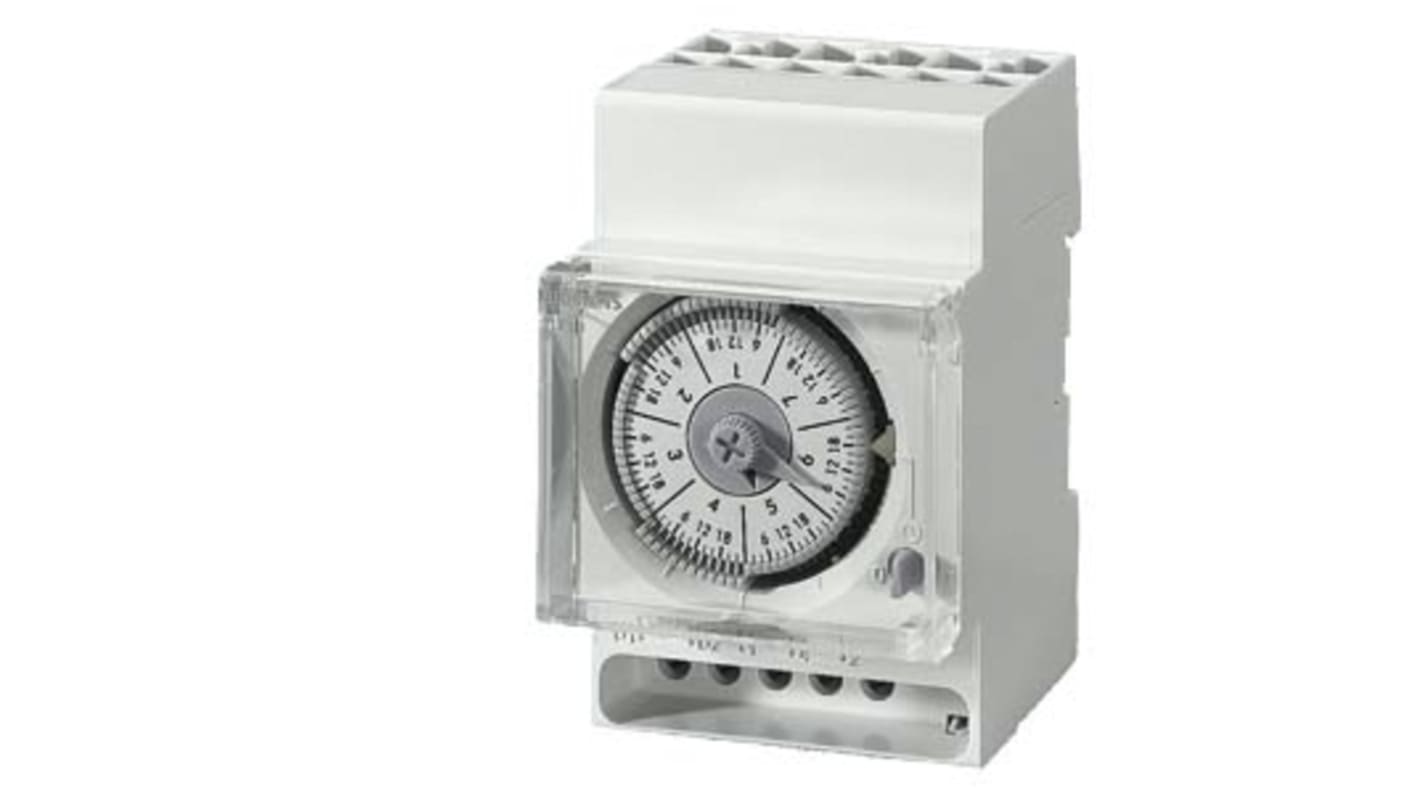 Temporizzatore Siemens 7LF5301-7 per guida DIN, 1 canale, SPDT, 230 V, 50-60 Hz, dimensioni 53x83x70 mm.