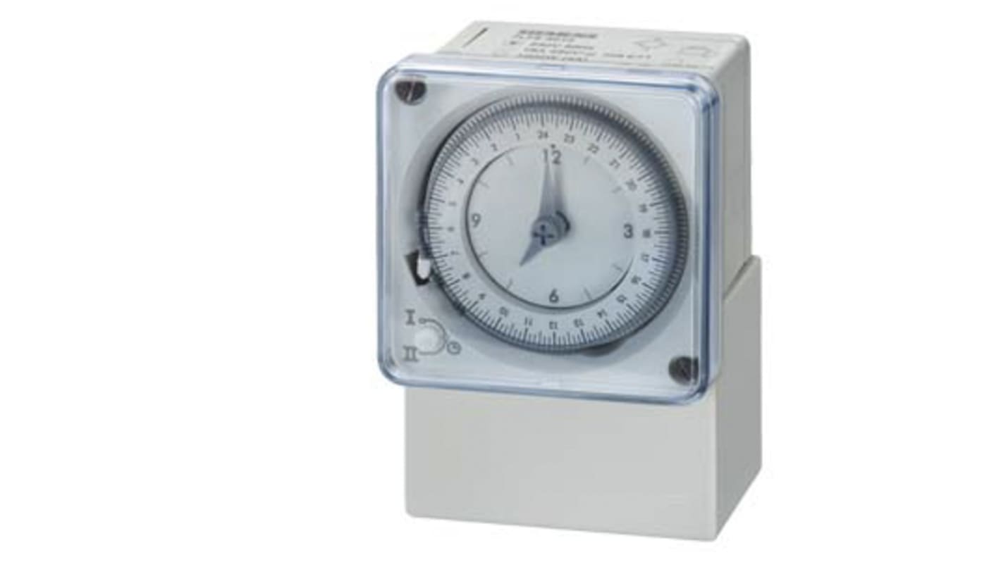 Temporizzatore Siemens 7LF5301-0 per guida DIN, SPDT, 230 V, 1 canale, montaggio superficiale, dimensioni 72x110x44 mm.