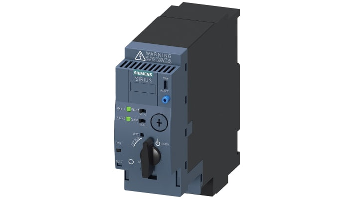 Starter DOL Siemens 3RA6120-0EB30 per motori, 15 kW, 32 A, montaggio su guida DIN, dimensioni 165x137.5x45 mm.