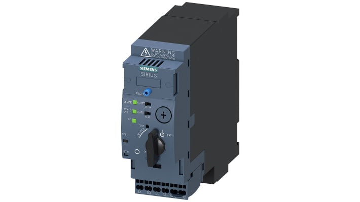 Siemens 3RA6400-2BB43, avviatore DOL trifase 750 W, montaggio su guida DIN, dimensioni 165 x 137,5 x 45 mm, grado di protezione IP20.