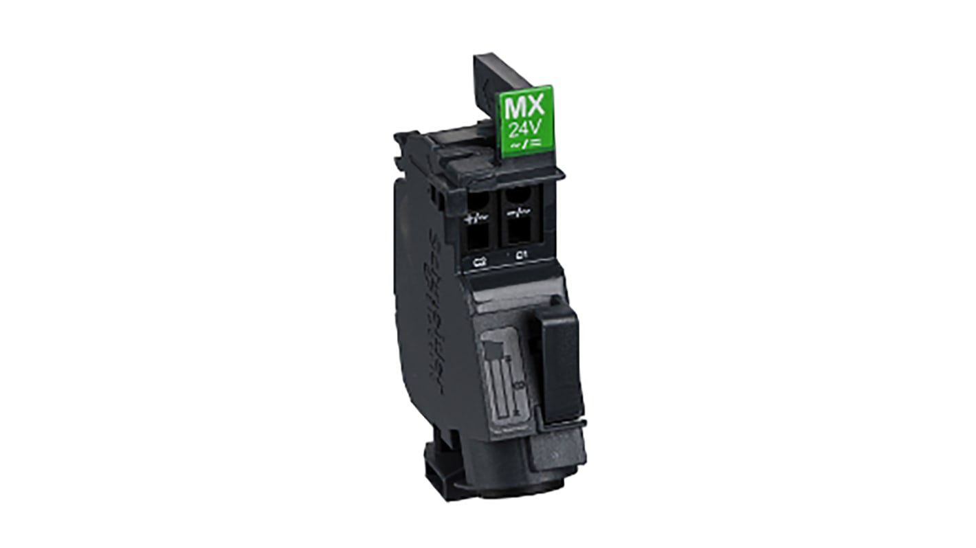 Interruttore magnetotermico LV426841 Schneider Electric - 24V, clip, scatto automatico MX per 24V AC/DC. Ideale per applicazioni industriali.