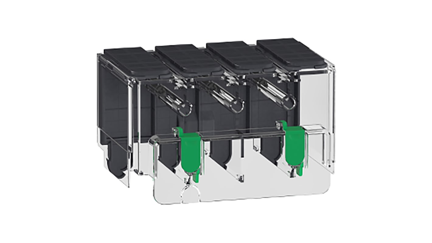 Interruttore magnetotermico Schneider Electric LV426913, 4P 16A-160A con schermatura terminale e accessori isolamento. Sicurezza e affidabilità per installazioni industriali.