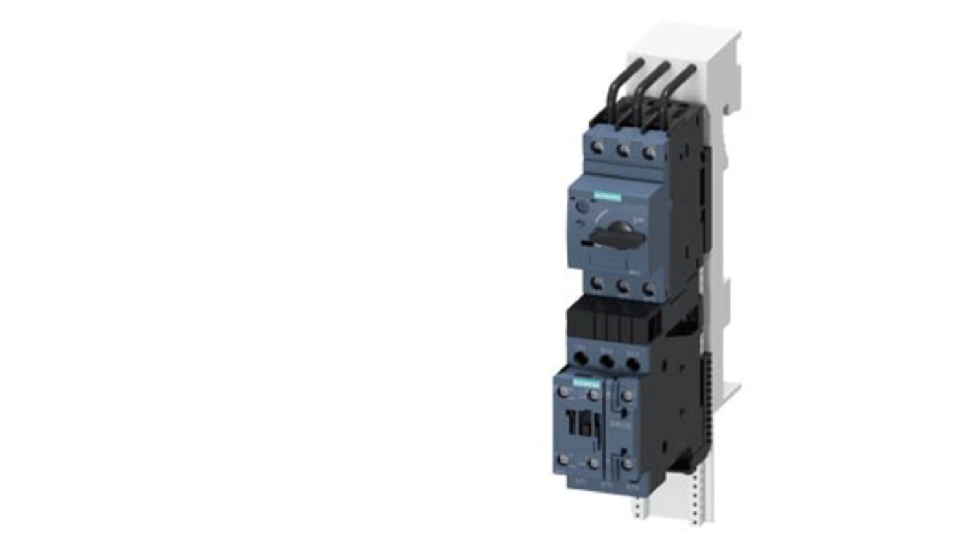 Siemens 3RA2120-4AD26-0BB4, gruppo di contattori per avviamento Direct-on-line, tensione 400 V, corrente 15,5 A, montaggio a scatto.
