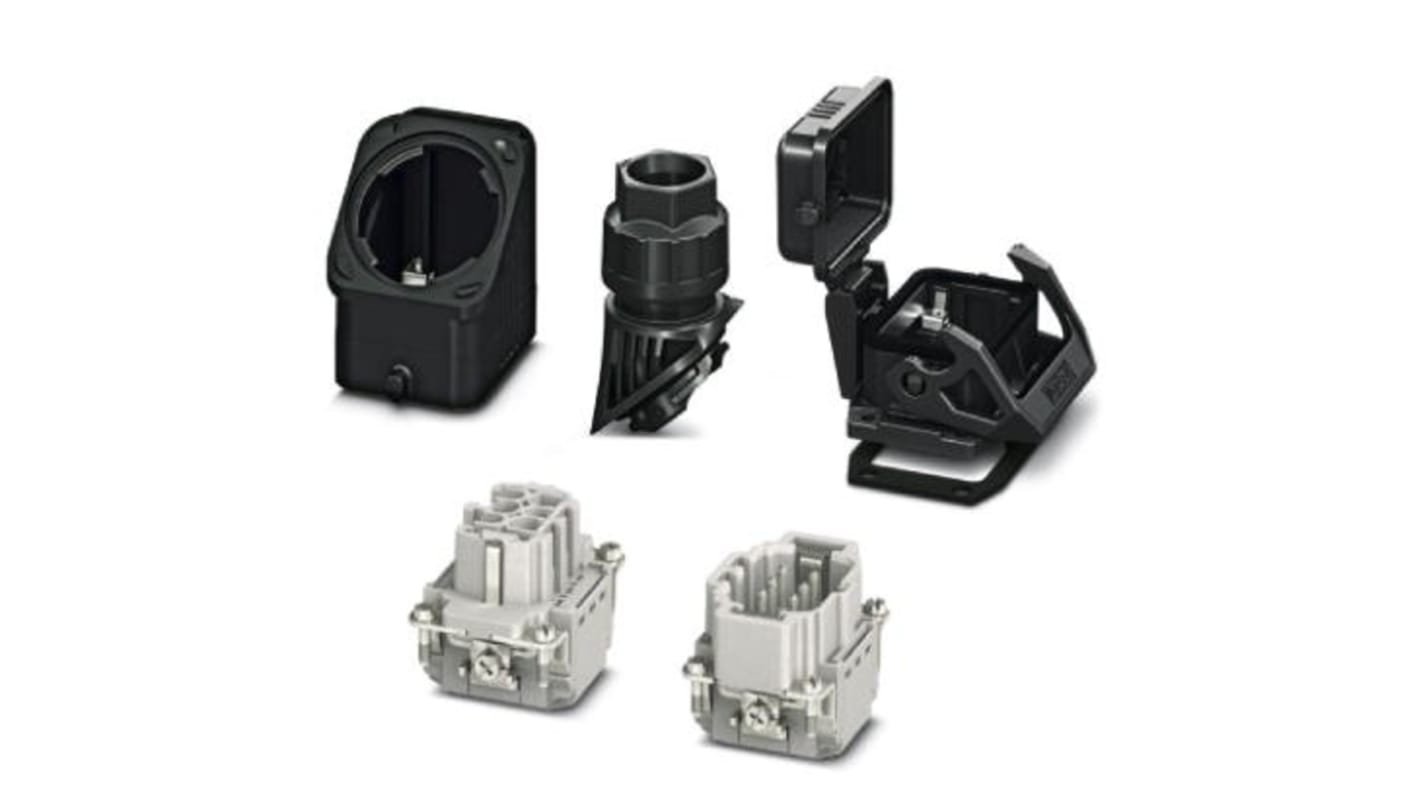 Connettore alimentazione Phoenix Contact 10 Pin, 16A, 500V (cod. 1407711) - Set EVO con etichettatura personalizzabile, resistente alla corrosione, ideale per applicazioni industriali.