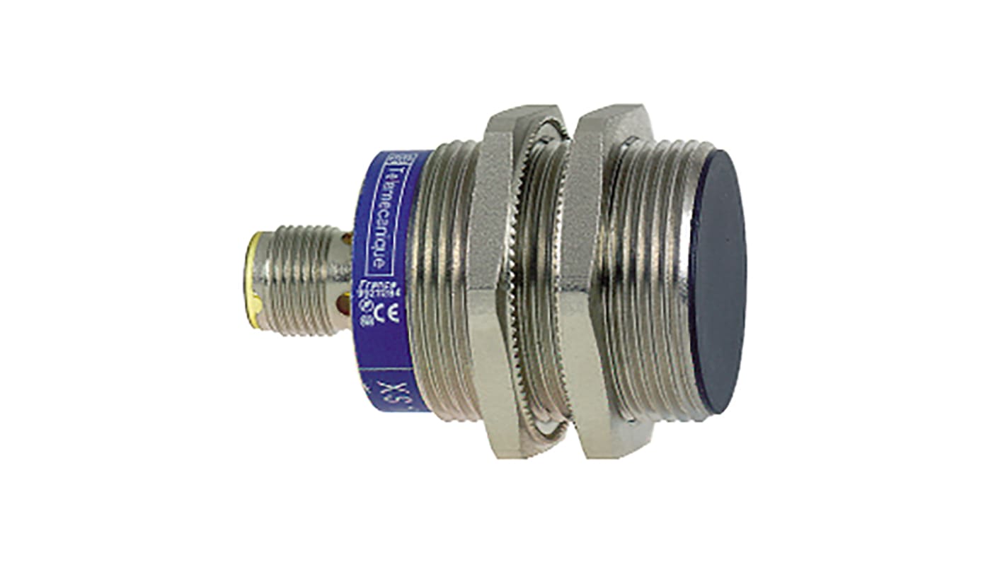 Sensore di prossimità cilindrico PNP Telemecanique Sensors XS1N30PA349D, M30, rilevamento 20 mm, IP67/IP69K, 12-24 V c.c.