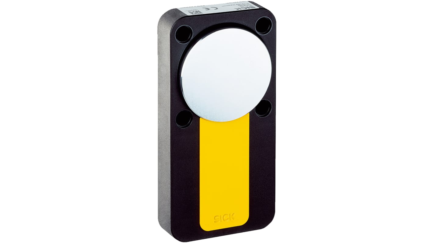 Interruttore di sicurezza senza contatto Sick MLP1-XA, custodia in termoplastico, grado di protezione IP67, dimensioni 15x37 mm.