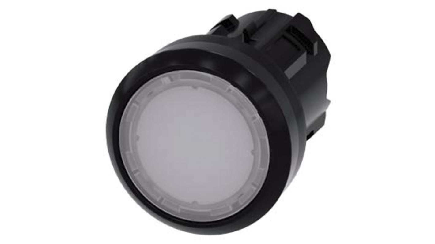 Attuatore pulsante Siemens 3SU1001-0AA60-0AA0, diametro foro 22 mm, montaggio ad aggancio, protezione IP66/IP67/IP69K.
