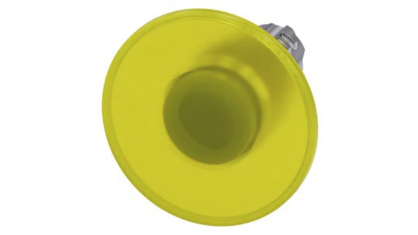 Siemens attuatore pulsante tipo Ad aggancio, rotondo, giallo, diametro 60 mm, protezione IP66/IP67/IP69K.
