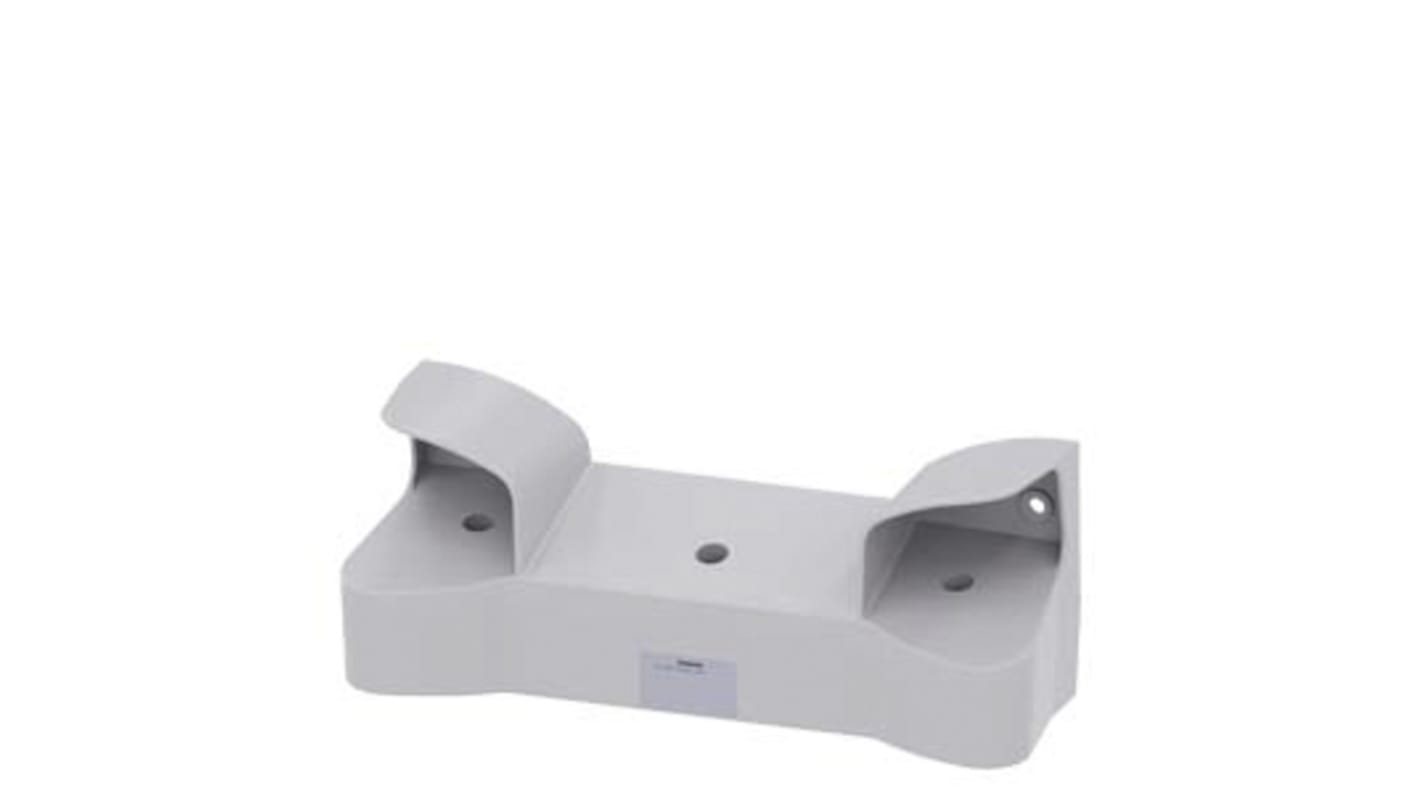 Scatola per pulsante Siemens 3SU1853-3AA00-0AA1, metallica grigia, IP66, dimensioni 492.4 x 159.5 x 185.6 mm.