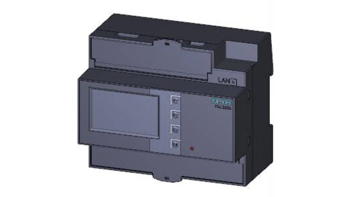 Contatore di energia Siemens 7KM2200-2EA30-1HA1, trifase, display LCD, misurazione fino a 400 V, interfaccia Modbus RTU.