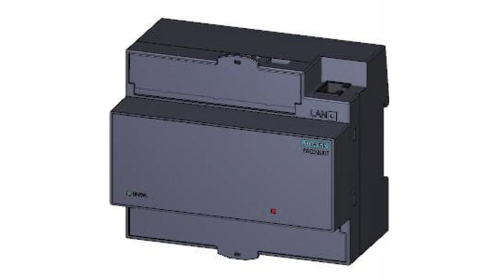 Contatore di energia Siemens 7KM3200-0CA01-1AA0, modello SENTRON PAC3200T, trifase, montaggio su guida DIN, dimensioni 90 x 108 x 64 mm.
