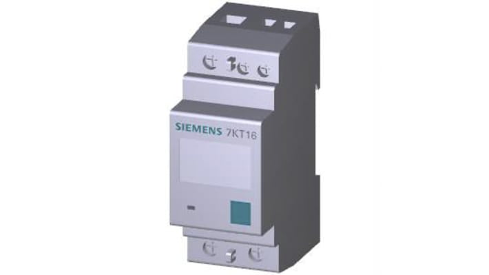 Contatore di energia Siemens 7KT1656 SENTRON PAC1600 monofase, display LCD, tensione 230 V, corrente max 65 A, misurazione digitale.