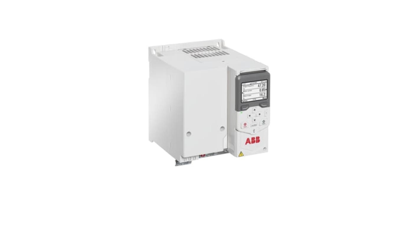 Inverter ABB ACS480-04-018A-4, 7,5 kW, 3 fasi, montaggio a parete, dimensioni 171,7 x 220 x 207,1 mm, IP20.