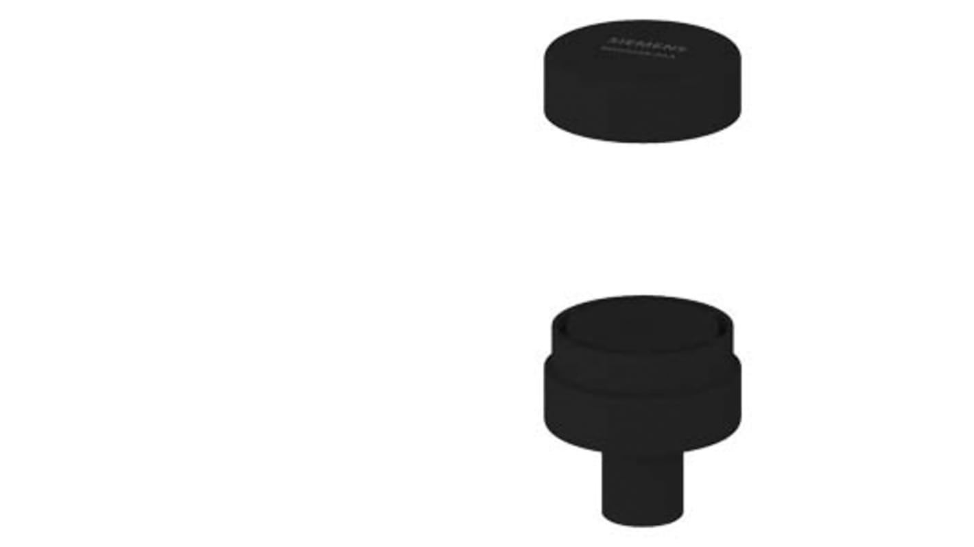 Cappuccio di tenuta Siemens 8WD4208-0AA, accessorio per colonne di segnalazione, diametro base 50 mm, colore nero. Compatibile con la serie Sirius.
