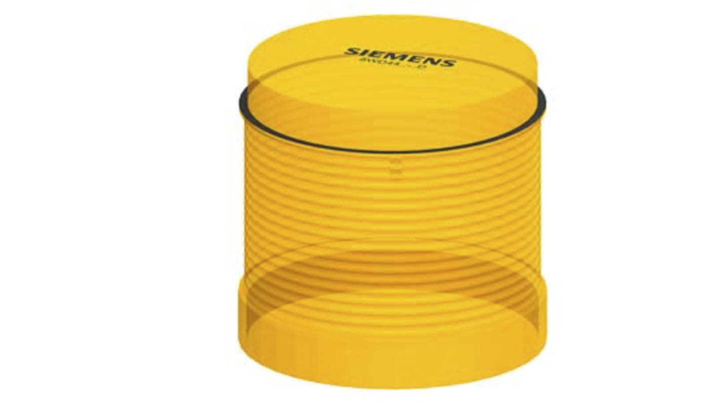 Elemento luminoso lampeggiante giallo Siemens 8WD4420-5AD, LED integrato, IP65, 24 V, diametro 70 mm, altezza 65.5 mm.