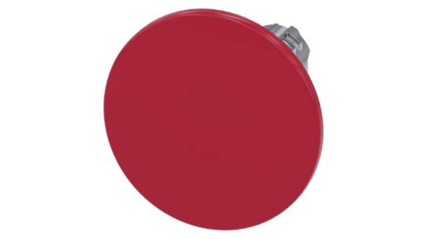 Pulsante a fungo Siemens SIRIUS ACT, rotondo, rosso, diametro 60 mm, metallo lucido, protezione IP66/IP67/IP69K. Codice 3SU1050-1CA20-0AA0.