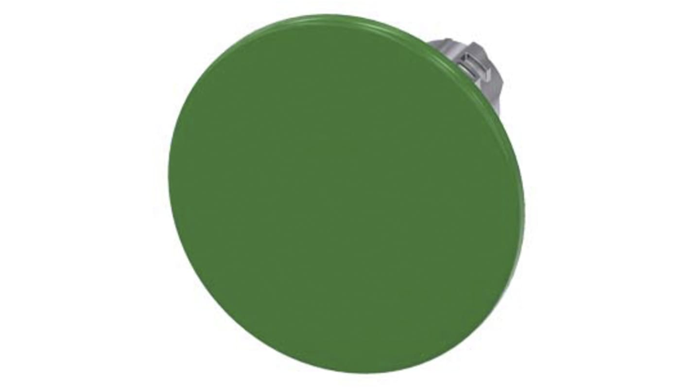 Pulsante instabile Siemens SIRIUS ACT, diametro 60 mm, verde, corpo rotondo, grado di protezione IP66/IP67/IP69K.