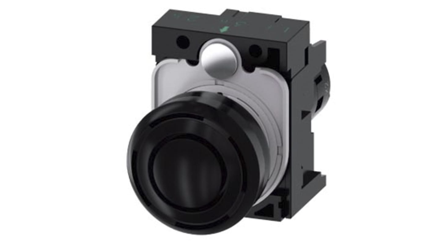 Segnalatore acustico elettronico Siemens 3SU1200-6KF10-1AA0, compatto, 22 mm, tono continuo 2,4 kHz, 90 dB a 10 cm, 230 V c.a.