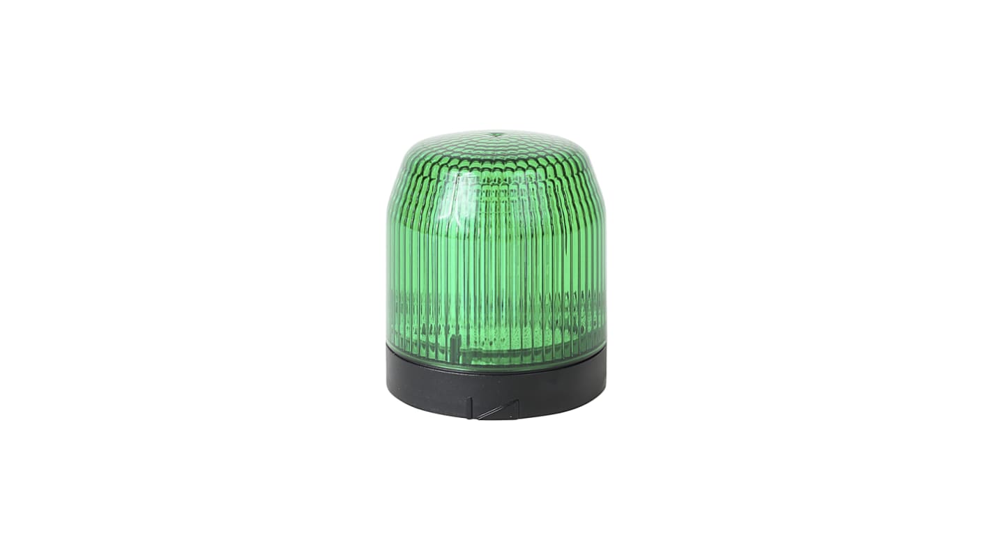Modulo luminoso verde Allen Bradley 856T-BGB3, altezza 80 mm, diametro 70 mm, tensione 24 V, grado di protezione IP67.