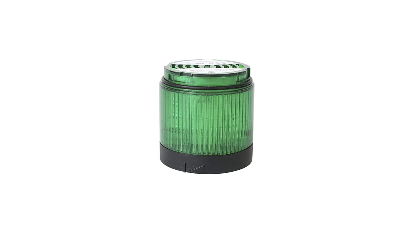 Torretta di segnalazione Allen Bradley 856T-BR3, LED verde, 24 V, IP67, altezza 77 mm, base in policarbonato.