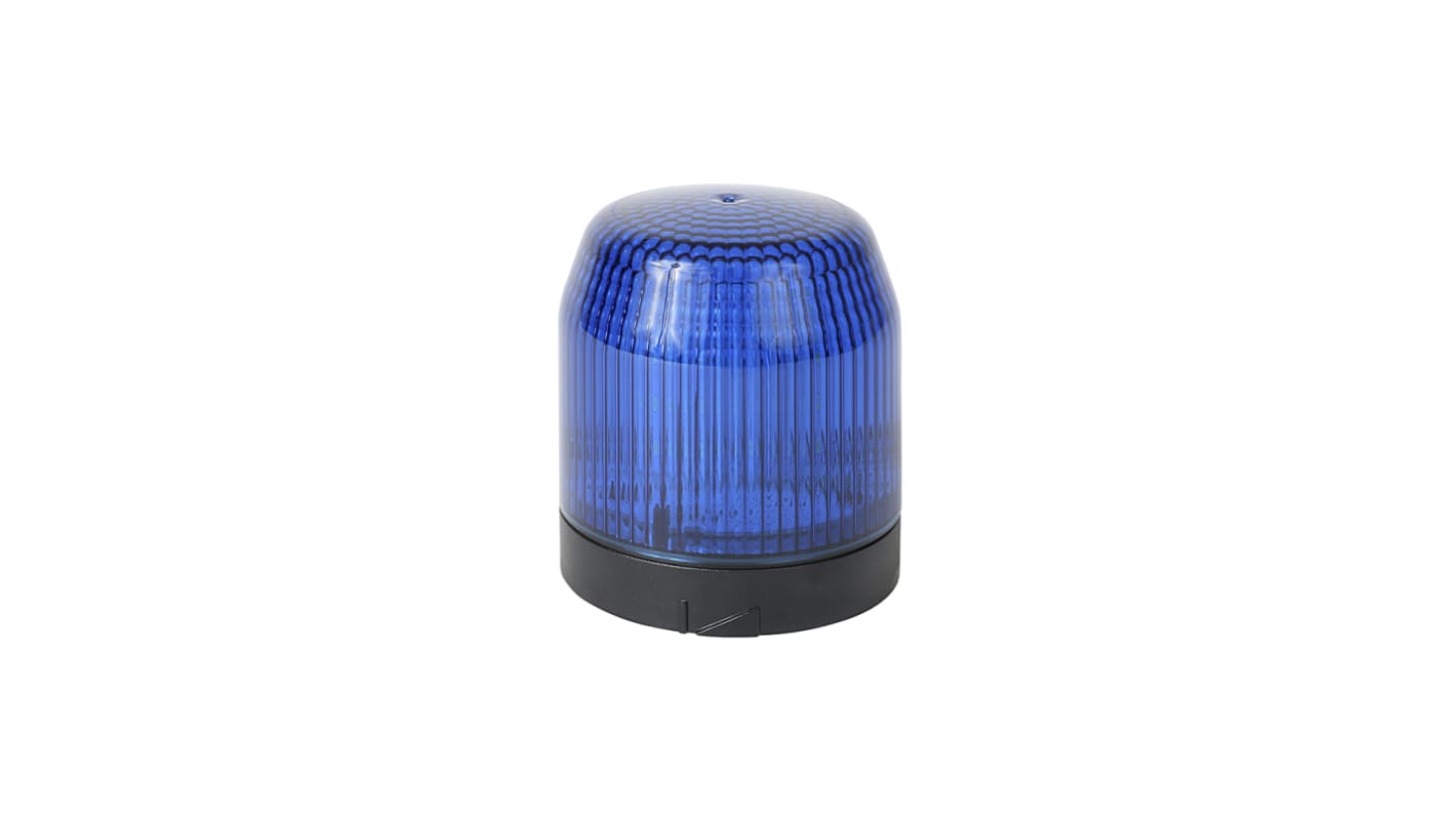 Torretta di segnalazione Allen Bradley 856T-BSB6, LED blu, custodia nera, IP66/IP67, diametro base 70 mm, 24 V.