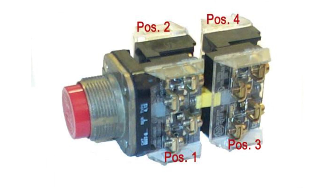 Attuatore pulsante instabile Allen Bradley 800TA1A, rotondo, verde, diametro foro 30 mm, contatto 1 NA-1 NC, IP65.