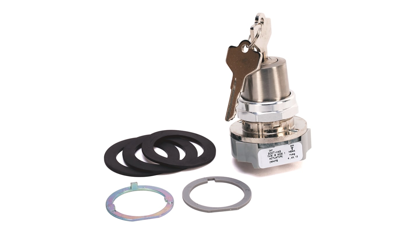 Selettore a chiave Allen Bradley 800TH48, 2 posizioni, diametro 30 mm, montaggio semplice, protezione IP65/IP66.