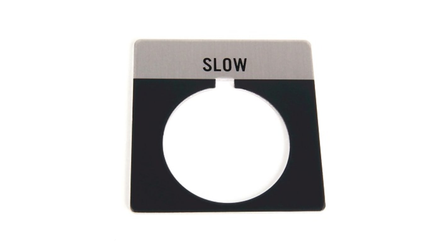 Piastra per legenda grigia Allen Bradley 800T-X547, per pulsante da 30 mm, design standard START, confezione da 1.
