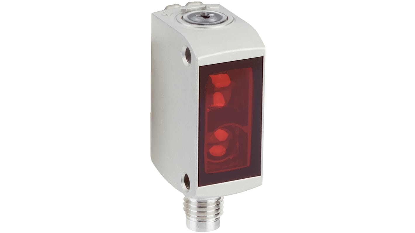 Sensore fotoelettrico Sick GL6-F4411V a retroriflessione, rilevamento fino a 5 m, alloggiamento in acciaio inox, IP67. Montaggio a pannello.