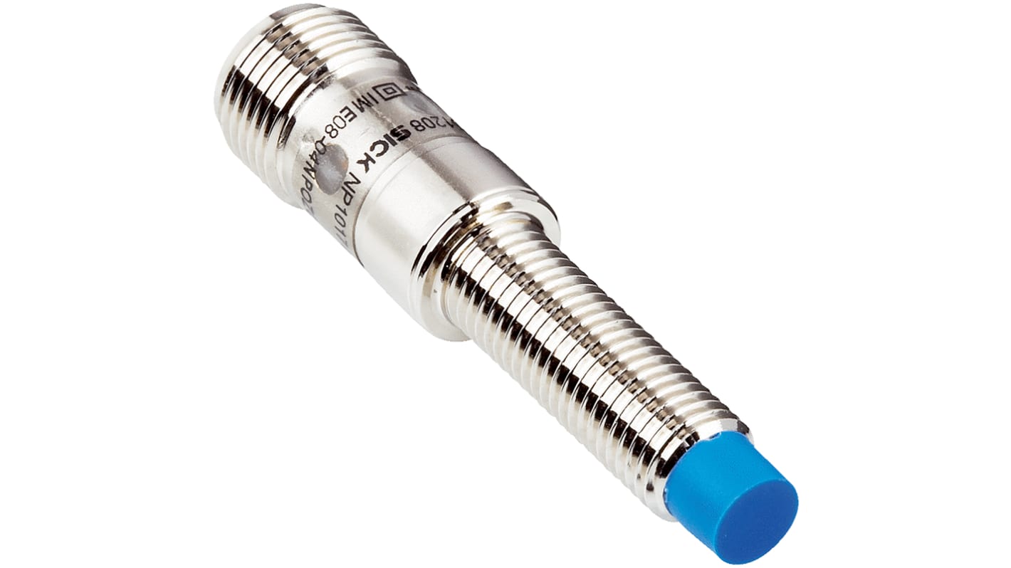 Sensore di prossimità cilindrico Sick IME08-06NPOZC0S PNP M8, rilevamento 6 mm, IP67, alimentazione 10-30 V c.c.