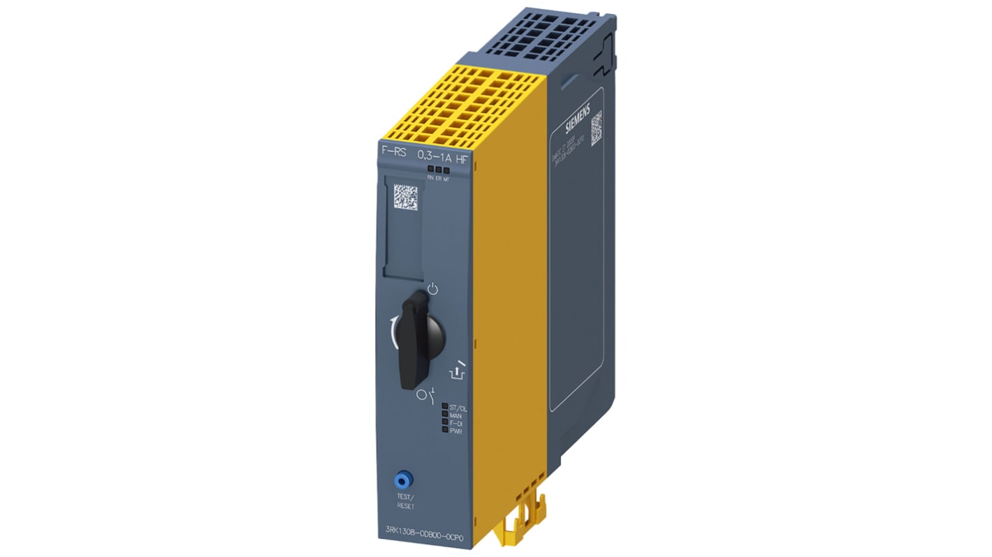 Avviatore DOL Siemens 3RK1308-0DB00-0CP0, 3 fasi, protezione sovraccarico, montaggio a innesto, dimensioni 30x166.9x142 mm.