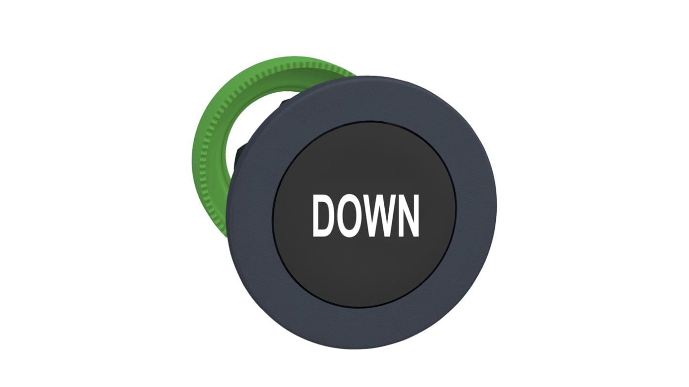 Attuatore pulsante instabile ZB5 di Schneider Electric, diametro foro 30 mm, colore nero, protezione IP66/IP67/IP69K.