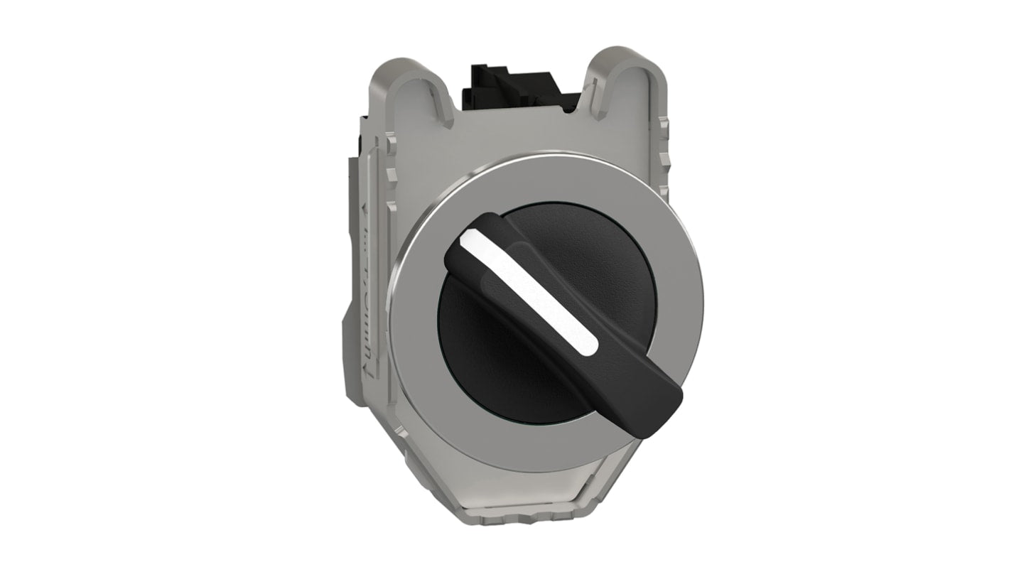 Selettore a 2 posizioni Schneider Electric XB4FD21, diametro foro 30 mm, contatto SPST, corrente 6 A, tensione 600 V.