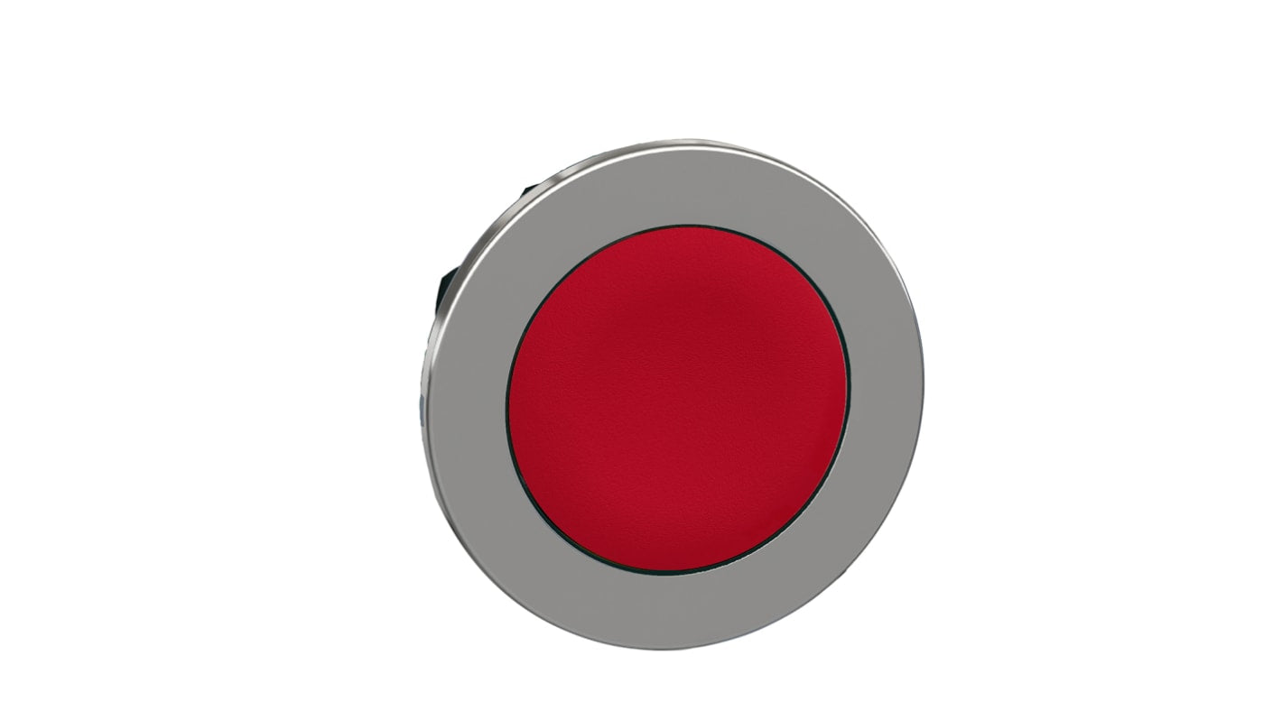 Attuatore pulsante rotondo ZB4 di Schneider Electric, diametro foro 30 mm, colore rosso, protezione IP66/IP67/IP69K.